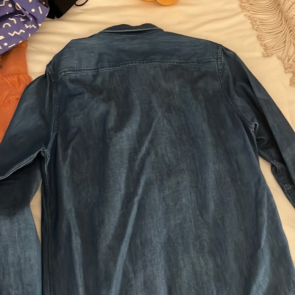 NWOT Topman Denim Button Up Shirt - Picture 5 of 5